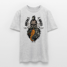 Charger l'image dans la galerie, T-shirt Tête de mort Homme Break Rules 2 - gris chiné