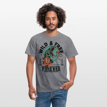 Charger l'image dans la galerie, T-shirt Tattoo old school Homme Wild Free Tattoo snake - graphite chiné