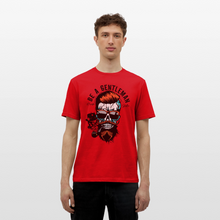 Charger l'image dans la galerie, T-shirt Tête de mort Homme Be a gentleman - rouge