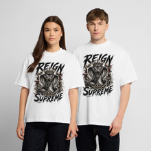 Charger l'image dans la galerie, T-shirt musculation motivation Reign supreme cobra - blanc