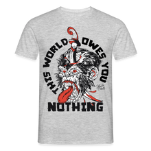 Charger l'image dans la galerie, T-shirt Tattoo old school Homme Gorille - gris chiné
