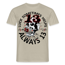 Charger l'image dans la galerie, T-shirt Tattoo old school Homme Luck something helps - beige sable
