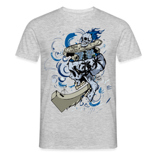 Charger l'image dans la galerie, T-shirt Tête de mort Homme Born To Skate ramp - gris chiné
