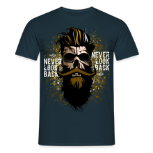 Charger l'image dans la galerie, T-shirt Tête de mort Homme Never Look Back - marine