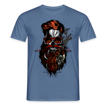 Charger l'image dans la galerie, T-shirt Tête de mort Homme Hipster Skulls Stay Wild - bleu pigeon