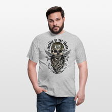Charger l'image dans la galerie, T-shirt Tête de mort Homme Legends of the roads - gris chiné