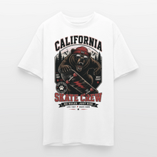 Charger l'image dans la galerie, T-Shirt Skate homme Ours & Skateboard – Mode Streetwear - blanc