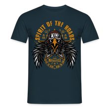 Charger l'image dans la galerie, T-shirt Homme Motorcycle vintage Eagle roads - marine