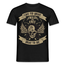 Charger l'image dans la galerie, T-shirt Homme Motorcycle Vintage Live to drive - noir