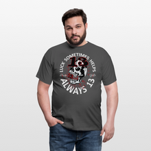 Charger l'image dans la galerie, T-shirt Tattoo old school Homme Luck Something helps noir - charbon