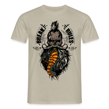 Charger l'image dans la galerie, T-shirt Tête de mort Homme Break Rules 2 - beige sable