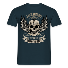 Charger l'image dans la galerie, T-shirt Homme Motorcycle Vintage born to ride - marine