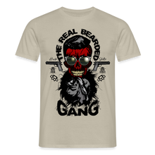 Charger l'image dans la galerie, T-shirt Tête de mort Homme Real bearded gang - beige sable