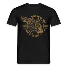 Charger l'image dans la galerie, T-shirt Homme Motorcycle Vintage Born to be free - noir