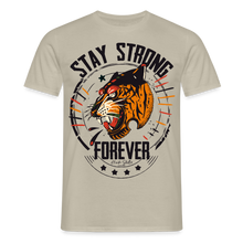 Charger l'image dans la galerie, T-shirt Tattoo old school Homme Stay Strong Forever Tiger - beige sable