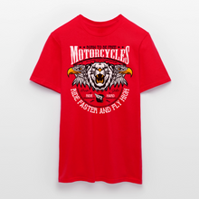 Charger l'image dans la galerie, T-shirt Homme Motorcycle Born to be free - rouge