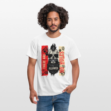 Charger l'image dans la galerie, T-shirt Tête de mort Homme No rules - blanc