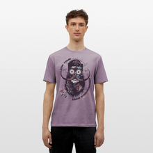 Charger l'image dans la galerie, T-shirt Tête de mort Homme Use your unconscious mind - mauve gris