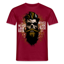 Charger l'image dans la galerie, T-shirt Tête de mort Homme Never Look Back - rouge brique