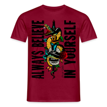 Charger l'image dans la galerie, T-shirt Tattoo old school Homme Always believe - rouge brique