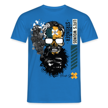 Charger l'image dans la galerie, T-shirt Tête de mort Homme Life's wounds - bleu royal