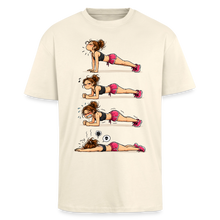 Charger l'image dans la galerie, T-shirt Musculation Humour Femme – Gainage Fitness : Du Sourire à la Souffrance - crème