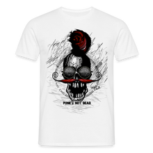 Charger l'image dans la galerie, T-shirt Tête de mort Homme Punks Not Dead - blanc