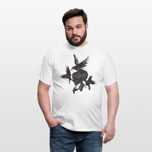 Charger l'image dans la galerie, T-shirt Tête de mort Homme Hipster Skulls crow of death - blanc