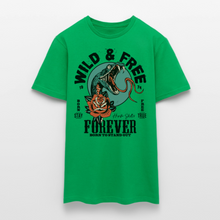 Charger l'image dans la galerie, T-shirt Tattoo old school Homme Wild Free Tattoo snake - vert