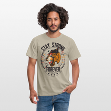 Charger l'image dans la galerie, T-shirt Tattoo old school Homme Stay Strong Forever Tiger - beige sable