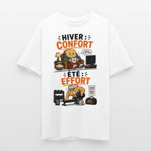 Charger l'image dans la galerie, T-shirt Musculation Humour – Hiver Confort, Été Effort | Fitness et Motivation - blanc