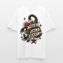 Charger l'image dans la galerie, T-shirt workout scorpion train like a beast tattoo - blanc