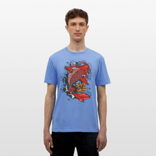 Charger l'image dans la galerie, T-shirt Tattoo old school Homme Koi Fish - carolina blue