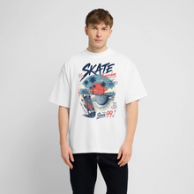 Charger l'image dans la galerie, Graphic Tee Skate Freedom – T-Shirt Skateboard Oversize - blanc