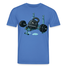 Charger l'image dans la galerie, T-shirt Musculation Humour – Kettlebell au Développé Couché | Fitness Fun 💪😂 - bleu attentif