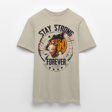 Charger l'image dans la galerie, T-shirt Tattoo old school Homme Stay Strong Forever Tiger - beige sable