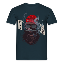 Charger l'image dans la galerie, T-shirt Tête de mort Homme Hipster Skulls stay cool - marine