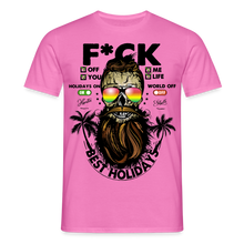 Charger l'image dans la galerie, T-shirt Tête de mort Homme Fuck Off - rose