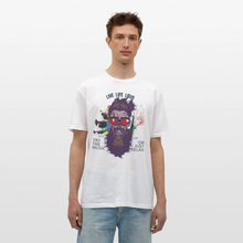 Charger l'image dans la galerie, T-shirt Tête de mort Homme Live Life Loud - blanc