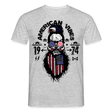 Charger l'image dans la galerie, T-shirt Tête de mort Homme American Vibes - gris chiné