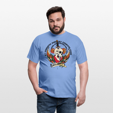 Charger l'image dans la galerie, T-shirt Tattoo old school Homme My strenght and my courage - carolina blue