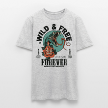 Charger l'image dans la galerie, T-shirt Tattoo old school Homme Wild Free Tattoo snake - gris chiné
