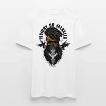 Charger l'image dans la galerie, T-shirt Tête de mort Homme Victory or Valhalla - blanc