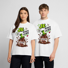 Charger l'image dans la galerie, T-shirt Musculation Humour – Je Respecte la Diète… Brocoli & Chocolat - blanc
