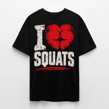 Charger l'image dans la galerie, T-shirt Musculation Homme – I Love Squats | Humour Fitness, Squat et Bodybuilding - noir