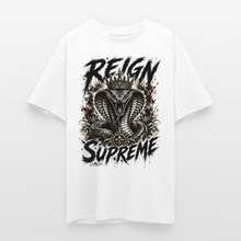 Charger l'image dans la galerie, T-shirt musculation motivation Reign supreme cobra - blanc