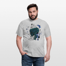 Charger l'image dans la galerie, T-shirt Tête de mort Homme Skull Soccer - gris chiné