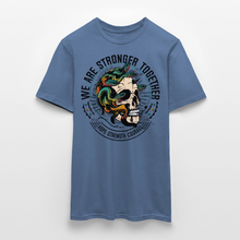 Charger l'image dans la galerie, T-shirt Tattoo old school Homme We are stronger together - bleu pigeon