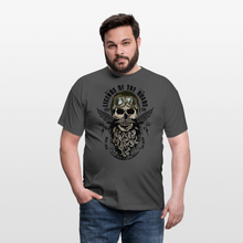 Charger l'image dans la galerie, T-shirt Tête de mort Homme Legends of the roads - charbon