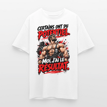 Charger l'image dans la galerie, T-shirt Musculation Humour Homme – Certains ont du Potentiel, Moi j’ai le Résultat - blanc